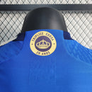 CAMISA VERSÃO PLAYER DO CRUZEIRO 23/24 AZUL COMEMORATIVA