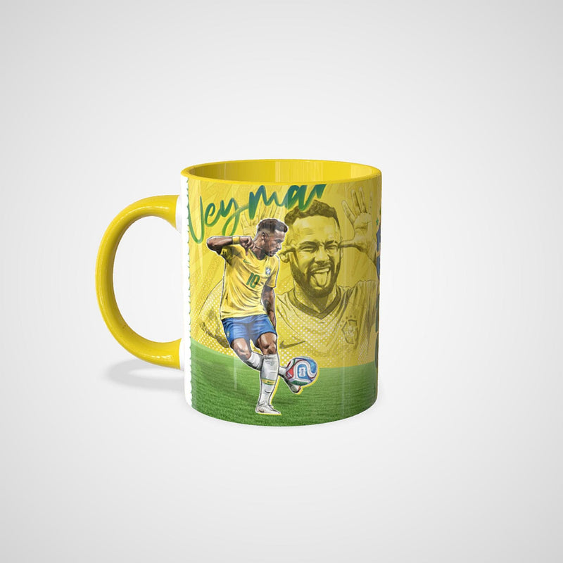 Caneca Personalizada Brasil Craques da Copa 2026 Neymar Jr - Jlssublimação