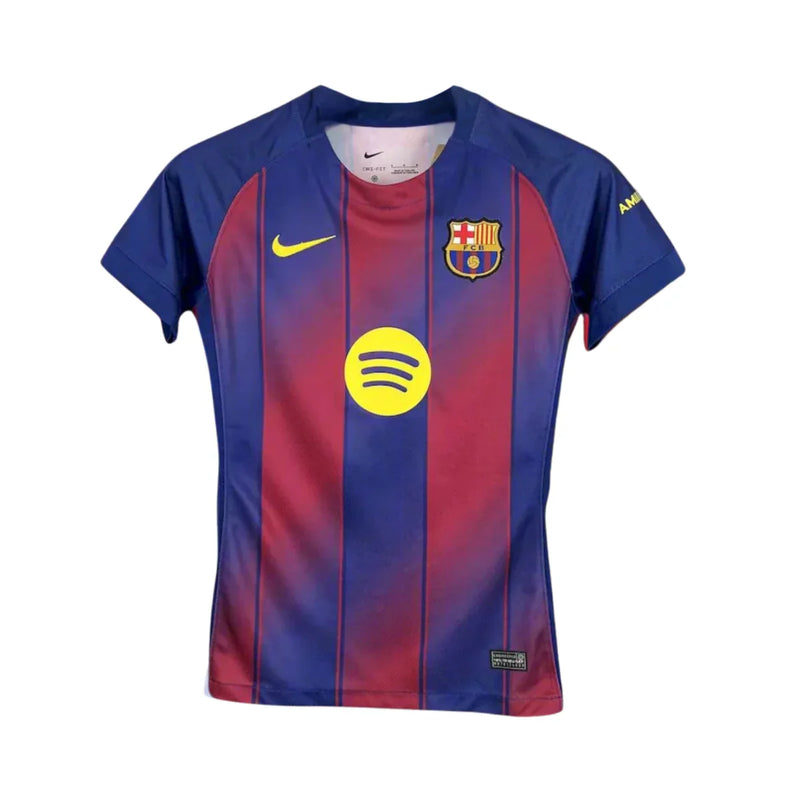 CAMISA FEMININA DO BARCELONA 25/26 AZUL E VERMELHO