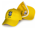 Boné da Seleção Brasileira Brasão Bordado Ajustável Unissex Aba Curva do Brasil