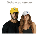 Boné da Seleção Brasileira Brasão Bordado Ajustável Unissex Aba Curva do Brasil