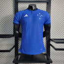 CAMISA VERSÃO PLAYER DO CRUZEIRO 23/24 AZUL COMEMORATIVA